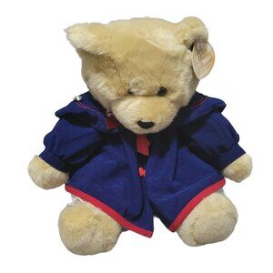 Dan Dee Ribbons & Bows Teddy Bear 16 inch Plush Blue Coat Stuffed Animal Toy